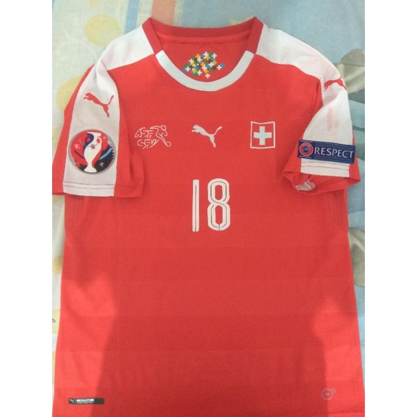 Jersey Switzerland national football team First colours Euro 2016 France (18-Admir Mehmedi)
