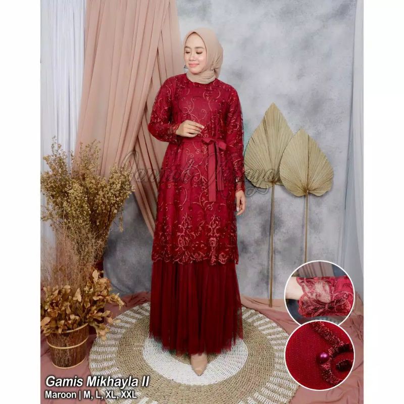 GAMIS MIKHAYLA/KRBAYA KONDANGAN/KEBAYA WISUDA/KEBAYA MUSLIM