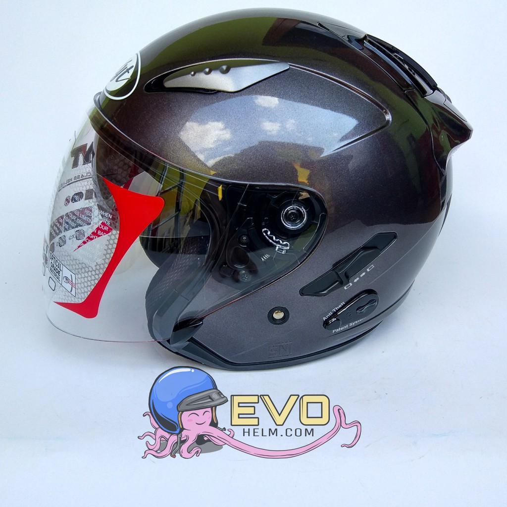 KYT GALAXY_SOLID GUNMETAL (DOUBEL VISOR)