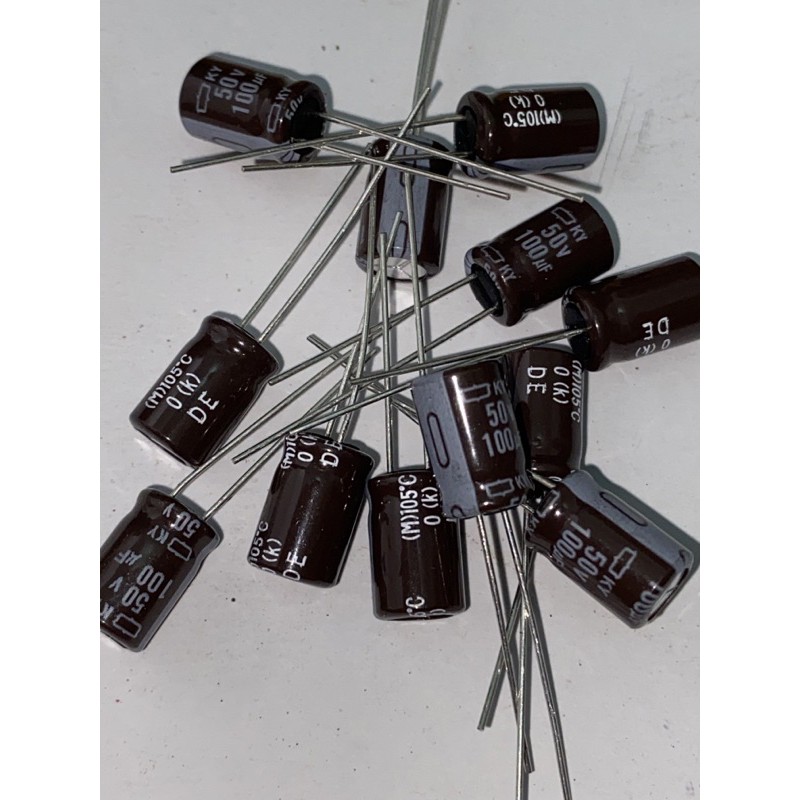 10pcs elko 100uf 50volt nippon chemicon