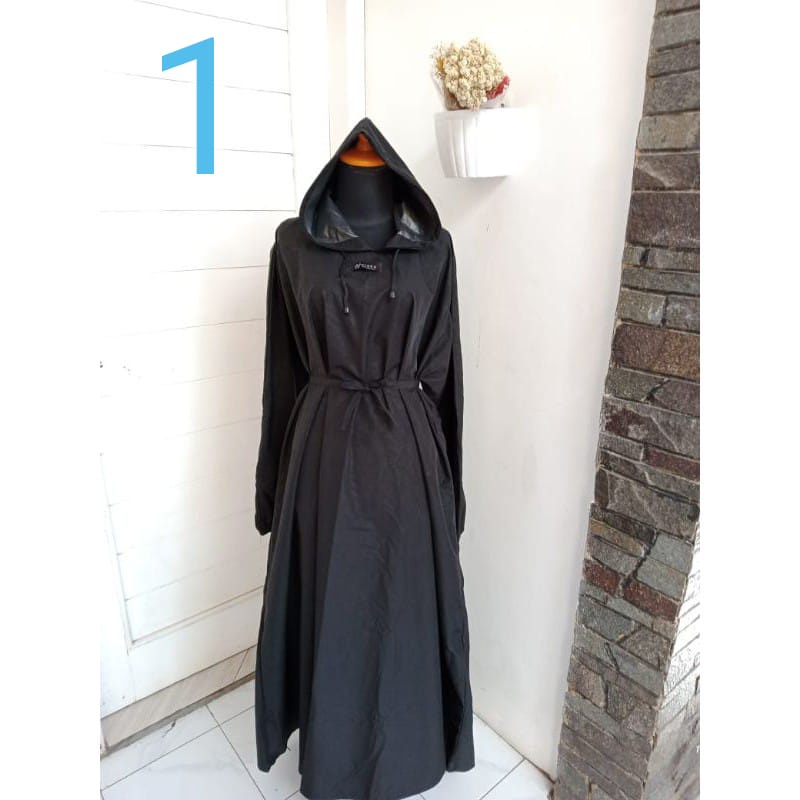 Jas hujan Gamis raincoat modern Muslimah #JUMBO sheba qweenzha grosir cirebon