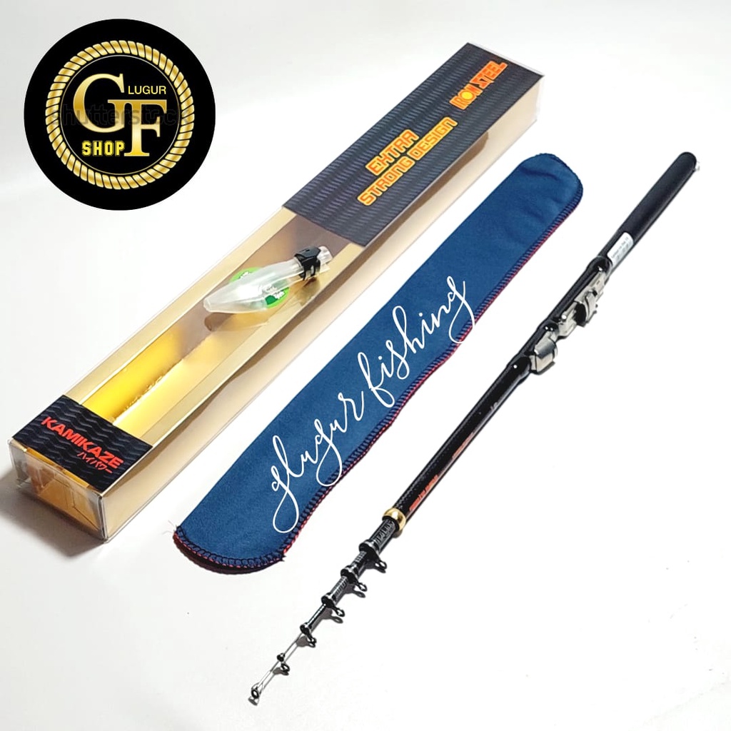 JORAN UDANG TELECOPIC KAMIKAZE EXTRA STRONG DESIGN IRON STEEL SIZE: 2.10-2.40-2.70-3.00-3.60M