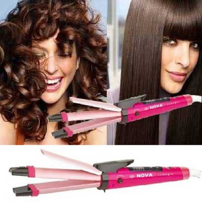 Catokan Rambut Nova 2 in 1 Straight and Curl