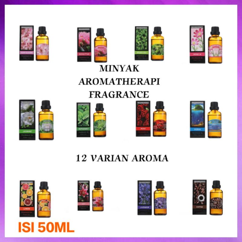 Essential Fragrance Oil 50ML Pengharum Pewangi Ruangan Essensial Oil Pengharum Ruangan Pewangi Diffuser Aromaterapi Aroma Ruangan