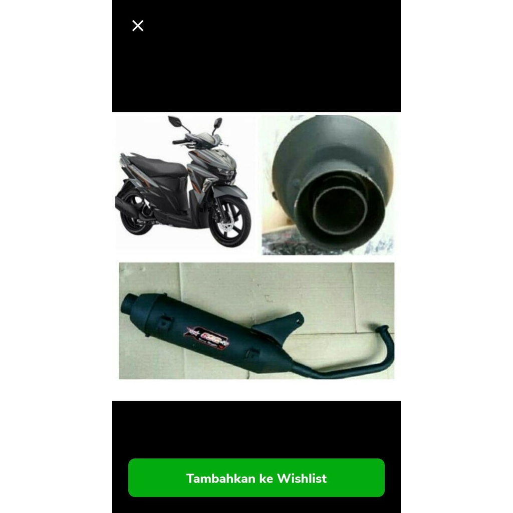 Knalpot Mio Soul GT 125-Kenalpot Racing Yamaha Mio Soul Gt 125 Model Standar Bobokan