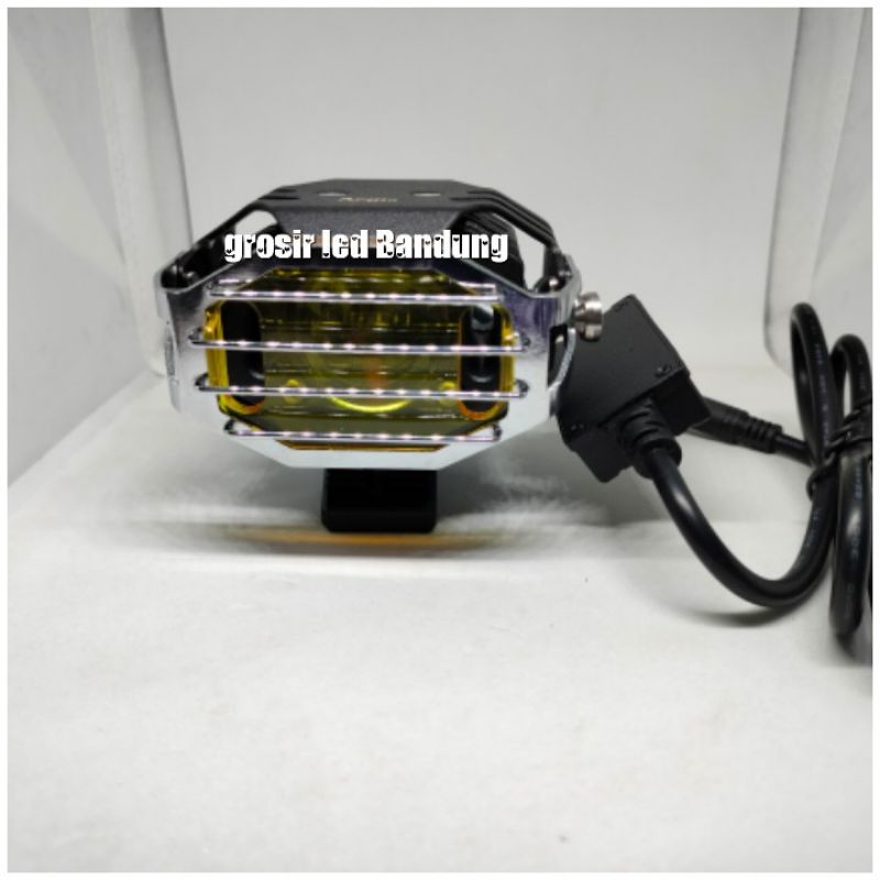 Lampu led sorot Aegis U12 Auxillary spotlight laser motor dan mobil 2pcs lampu