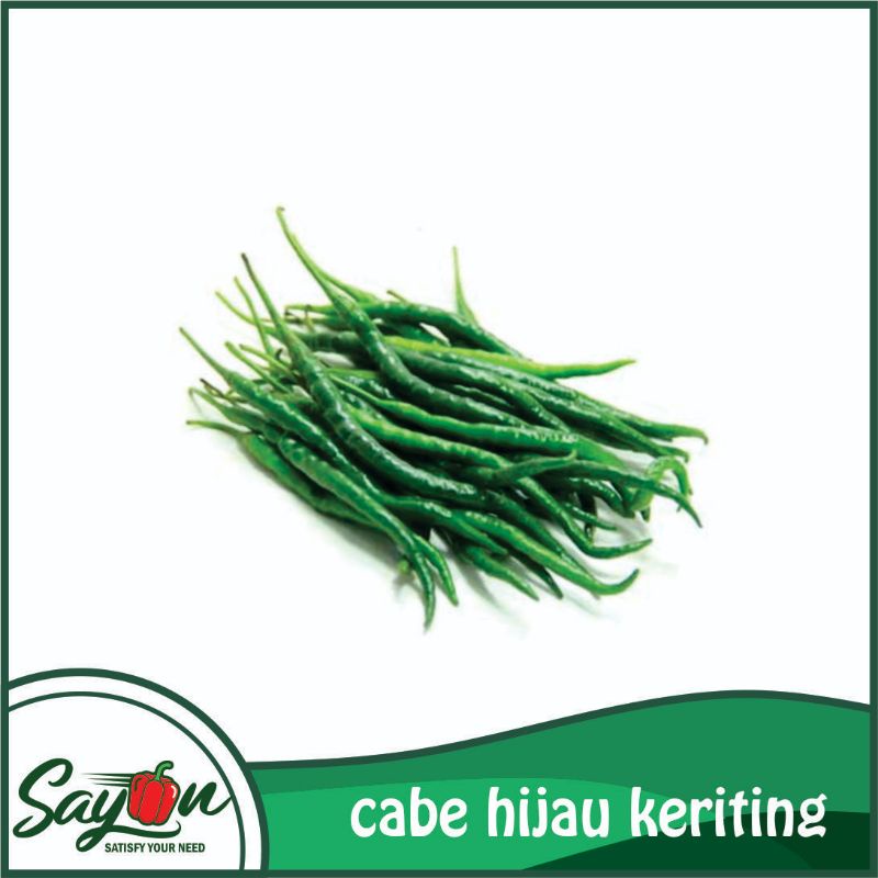 

Cabai Hijau Keriting , Cabe Ijo Keriting - Sayon Jogja