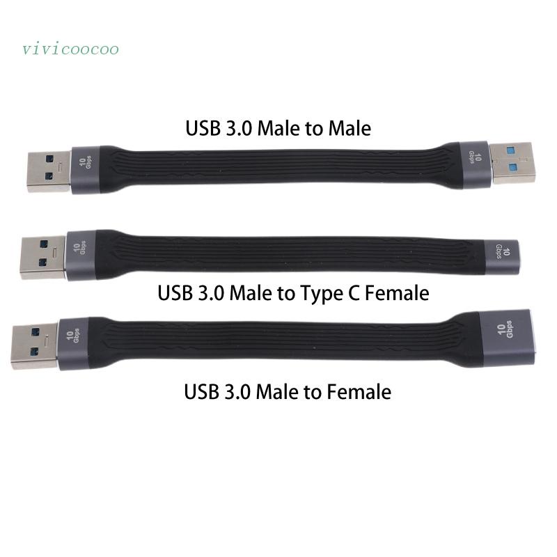 Vivi Kabel Data Transfer USB 3.0 Tipe A Ke USB C 10Gbps Male / Female