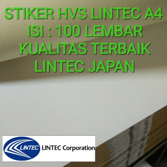  Kertas  stiker  hvs LINTEC  A4 ISI 100 LEMBAR Shopee Indonesia