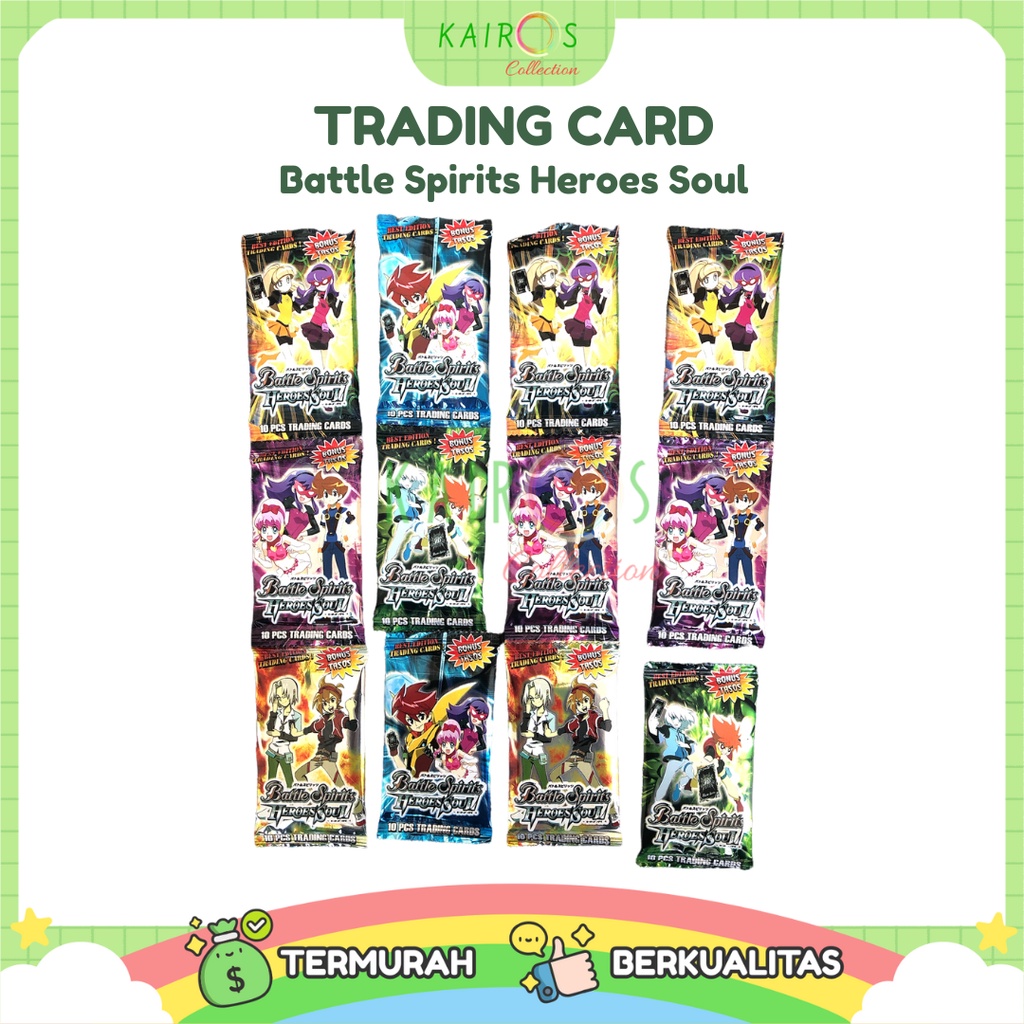 Trading Card Battle Spirits Heroes Soul Mainan Kartu Anak