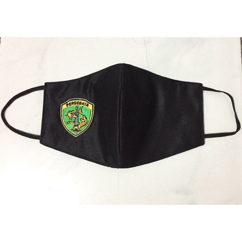 MASKER PERSEBAYA BORDIR (3 PLY)