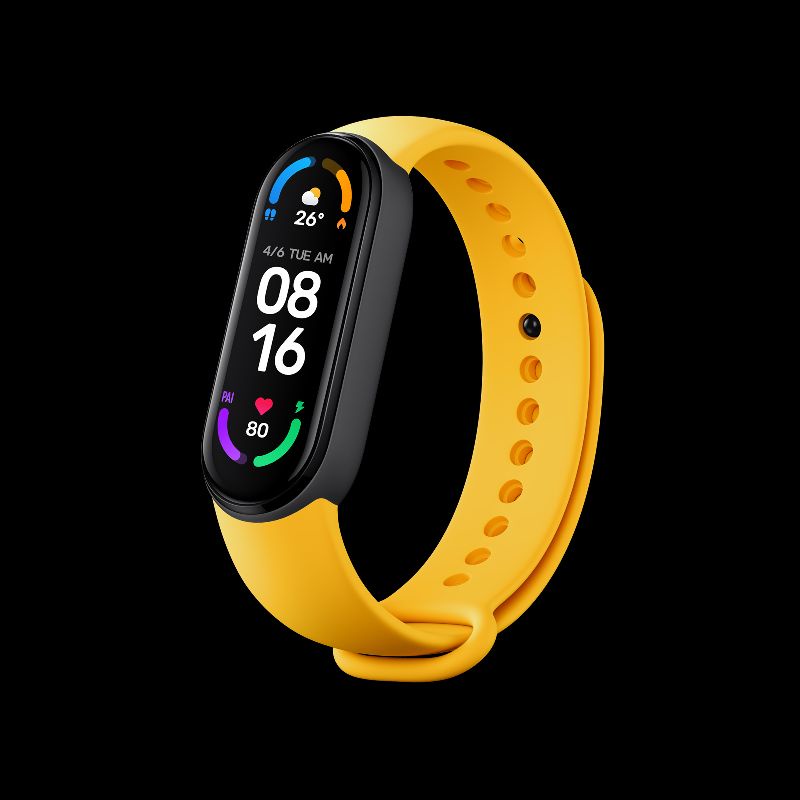 SMARTBAND M6 MI6 JAM TANGAN SMARTBAND CUSTOM WALLPAPER - KUNING