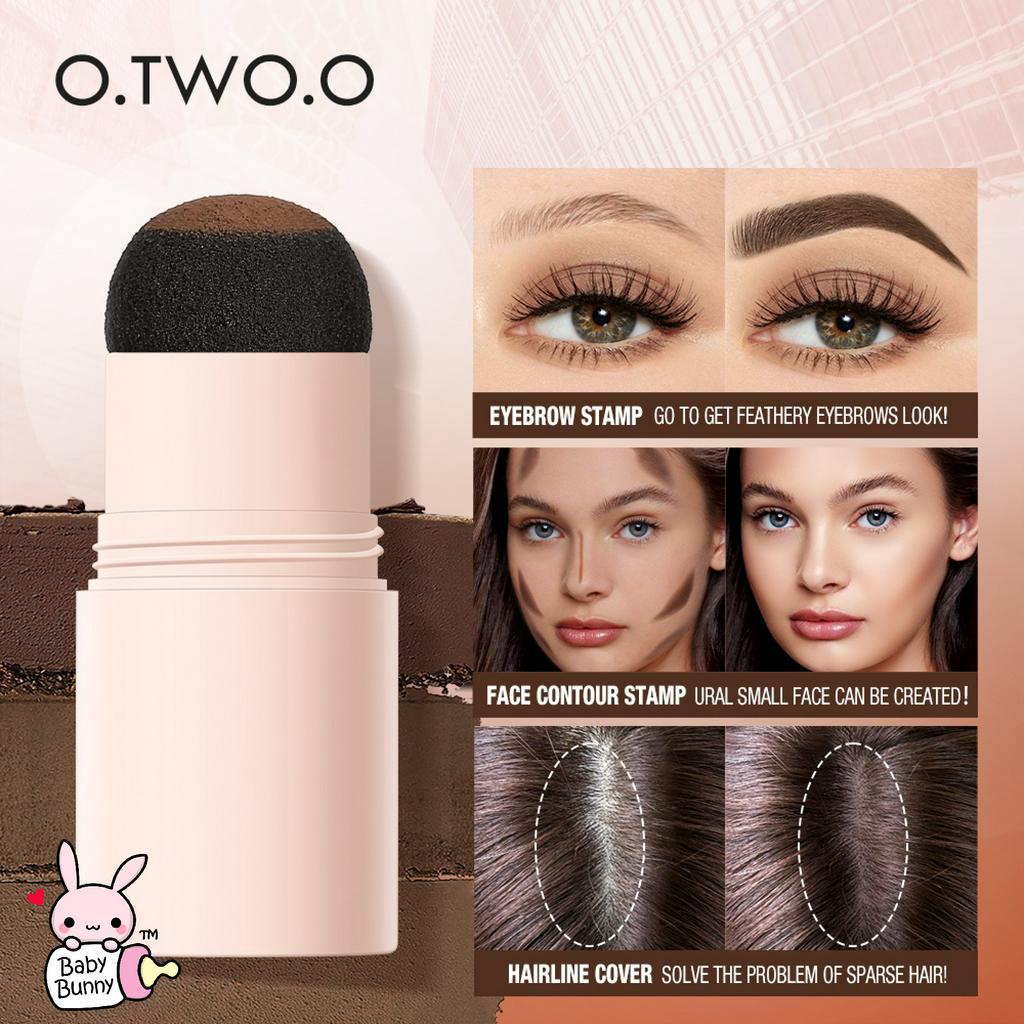 ❤ BELIA ❤ O.TWO.O Lasting Browfun Cushion Eyebrow Powder | Brow Stamp Long Lasting Eyes Makeup With Spoolie Brush 10 Reusable Beginner