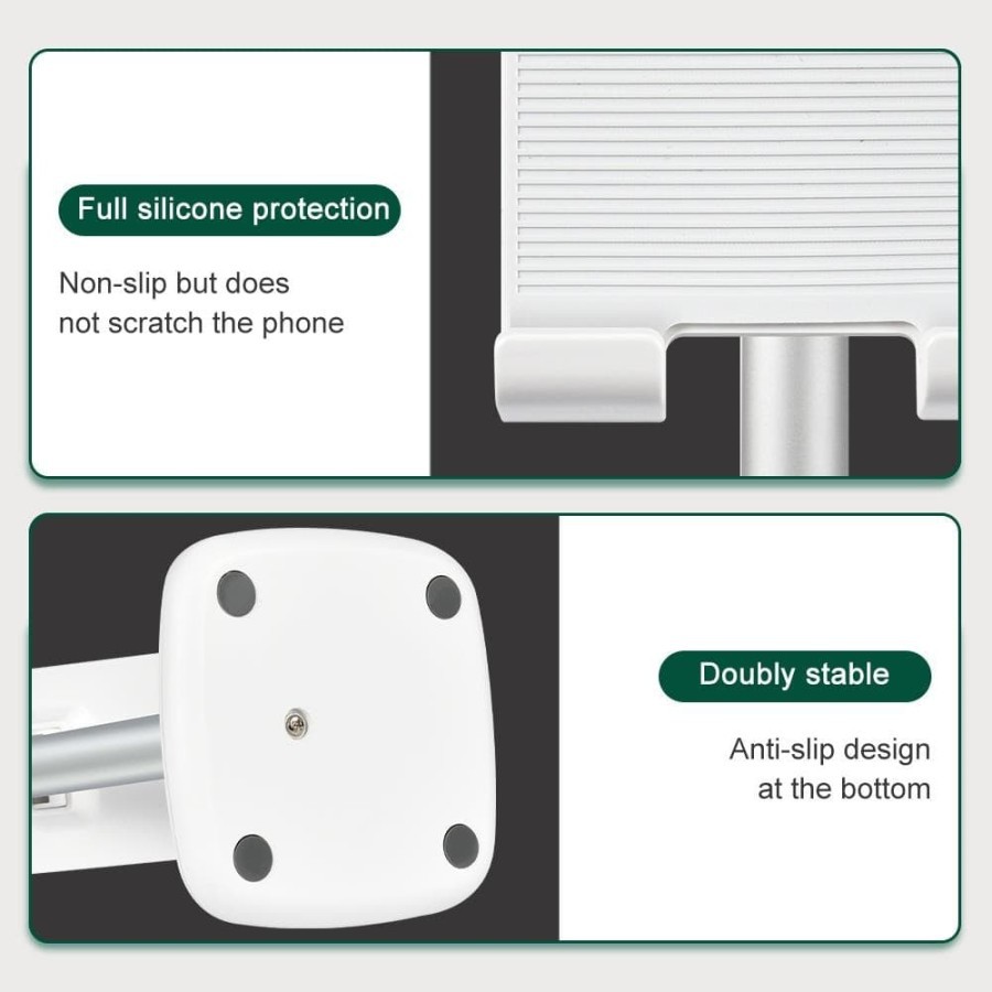 Desktop Phone holder stand Choetech aluminum liftable H035 - Dudukan Stand handphone hp
