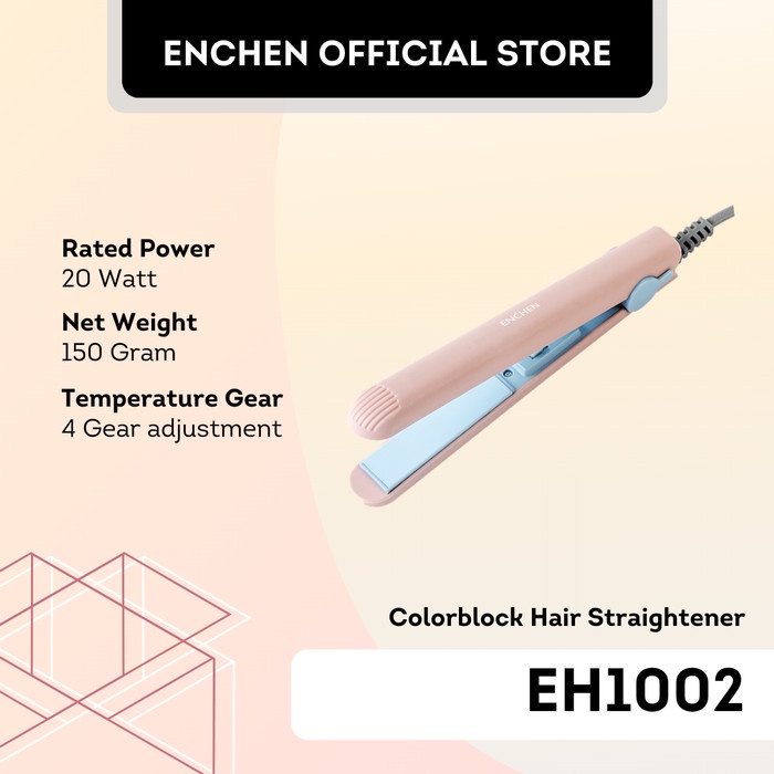 Enchen EH1002 Colorblock Hair Straightener/ Catokan Rambut