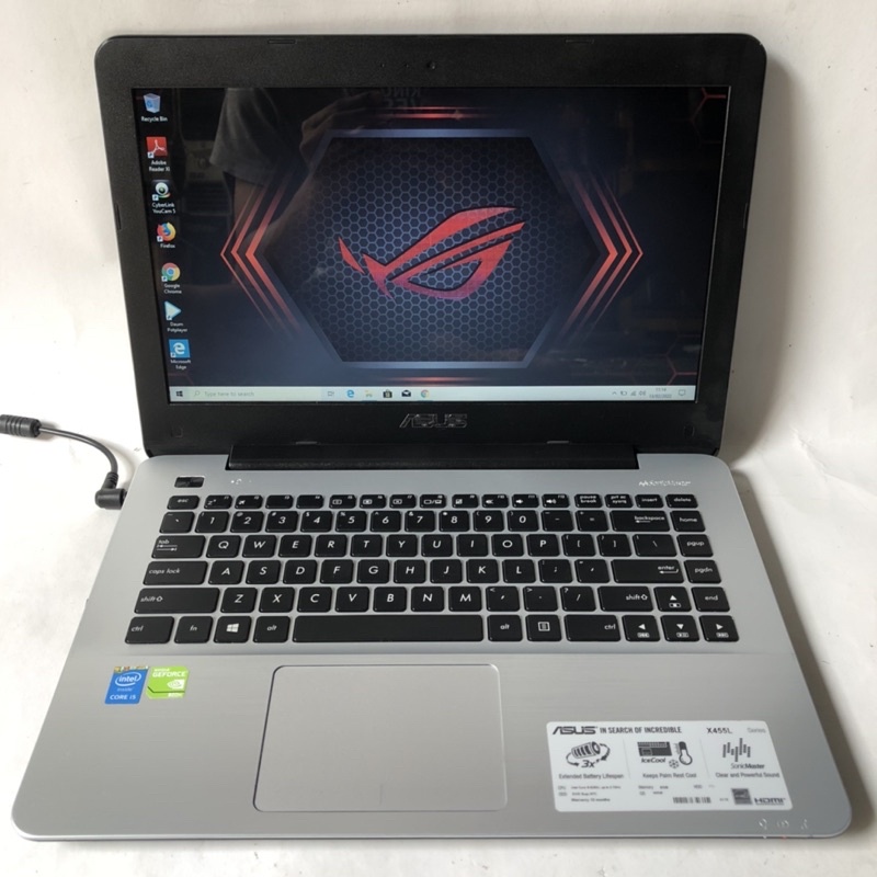 Laptop Gaming Rendering - Asus X455L - Core i5 gen 5 - Nvidia 920m - Ram 8Gb
