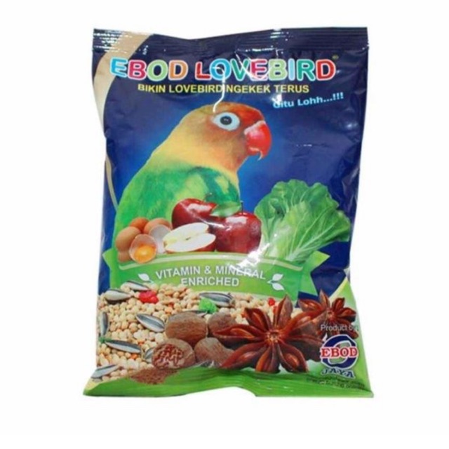 PAKAN BURUNG LOVEBIRD EBOD LOVEBIRD SACHET
