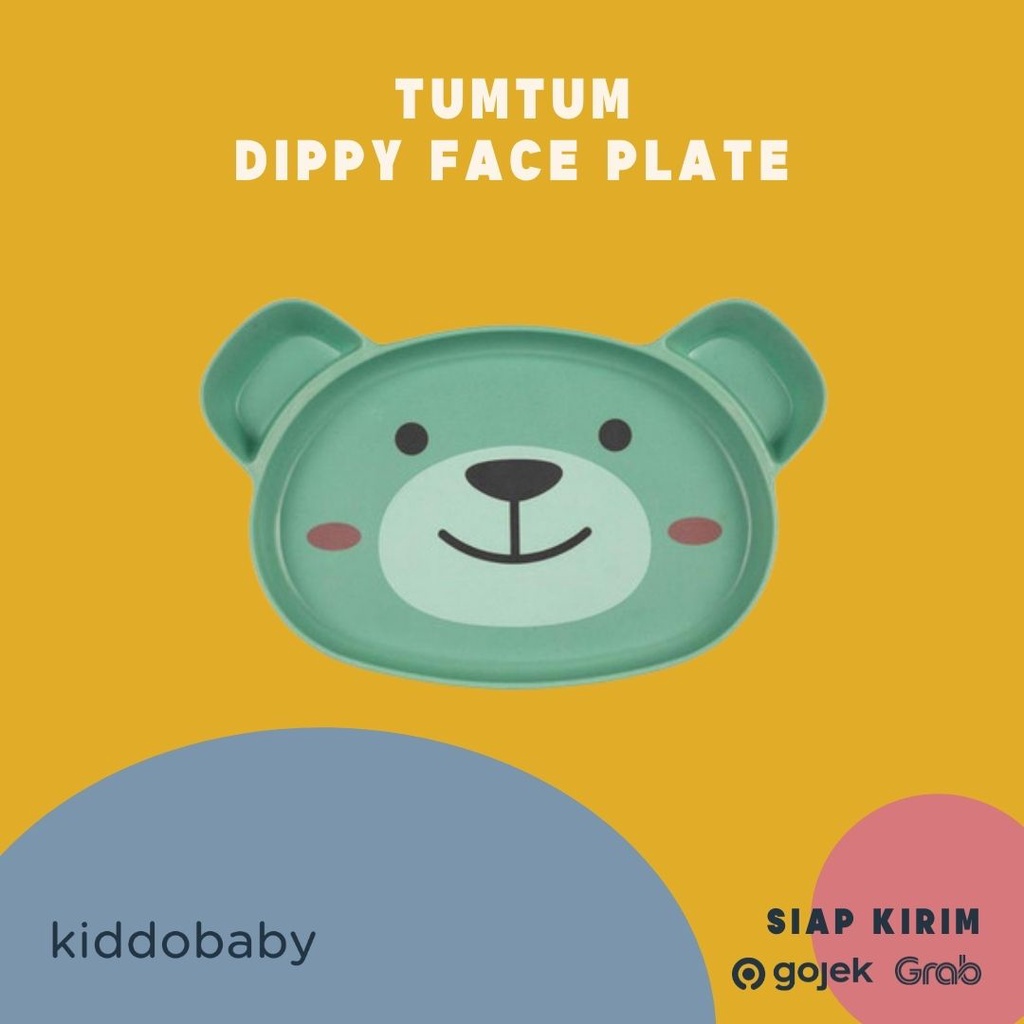 Tum Tum Dippy Face Plate | Piring | Wadah Makanan