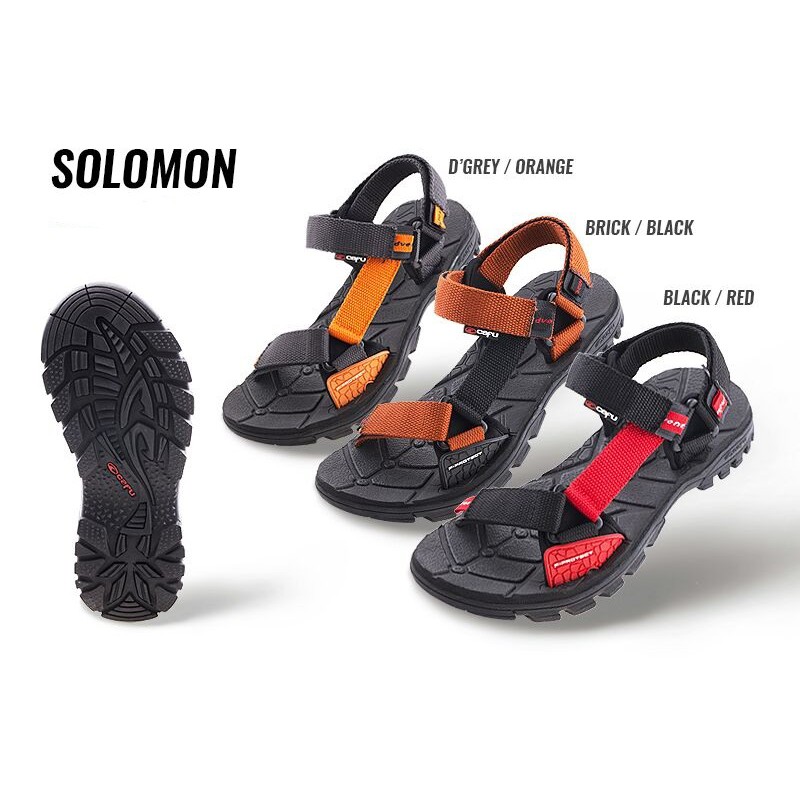 CAFU SOLOMON Sepatu  Sendal Sandal  Gunung Hiking Pria  Cowok  