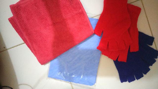 Kain Lap Pembersih Serbaguna Microfibre Honaga Microfiber Mobil Motor Meja Makan Kanebo Plas Chamois