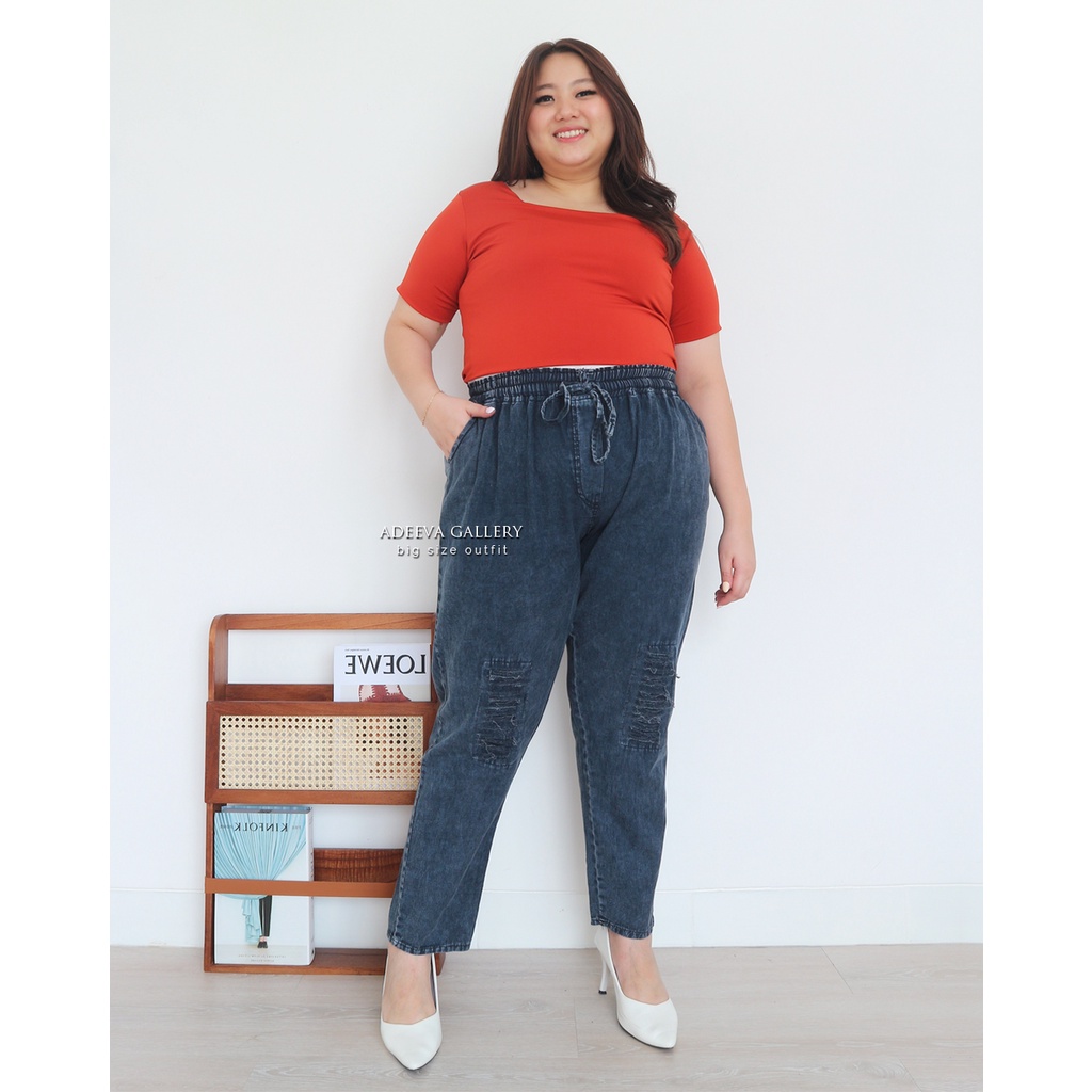 ADEEVA Redea Pants Jumbo Celana Jeans Jumbo