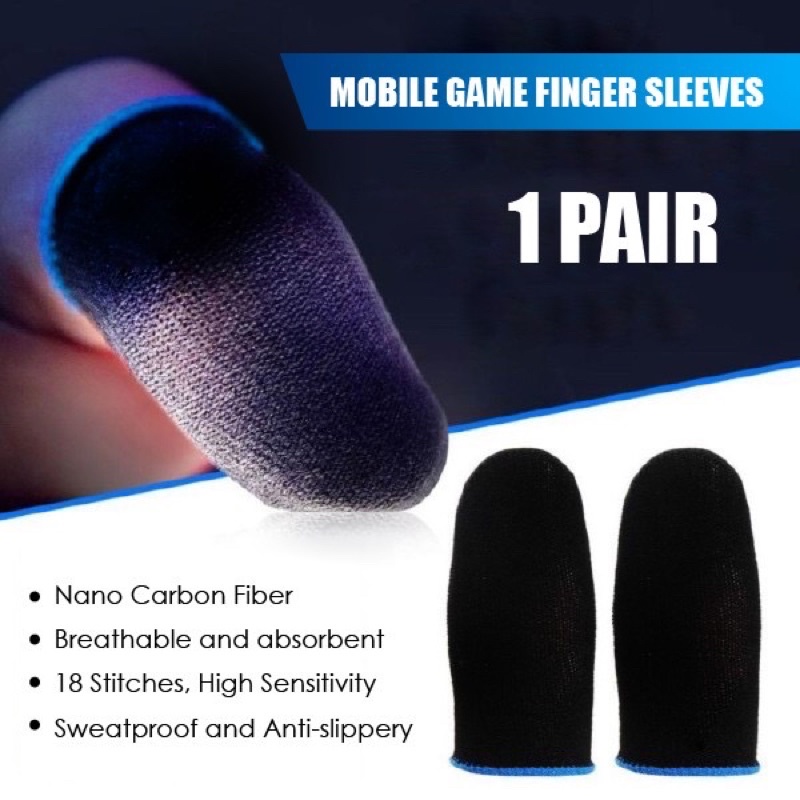 Sarung Jempol Gaming Anti Sweat Anti Keringat Anti Slip - sensitif