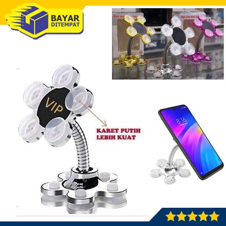 Holder HP Mobile Smart FLOWER BUNGA Stand Stick Phone Universal