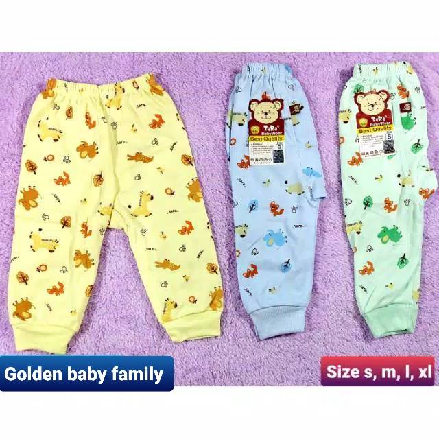 3 PCS CELANA PANJANG TARA WARNA FULL PRINT SIZE S,M,L,XL  CELANA PANJANG PAMPERS PRINT |