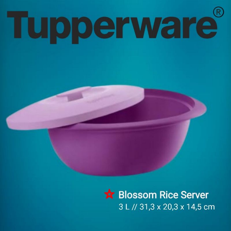 Blossom Rice Server Tupperware