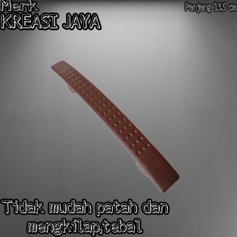 Tarikan Laci Gagang Laci Handle Pintu Lemari Plastik Warna Coklat