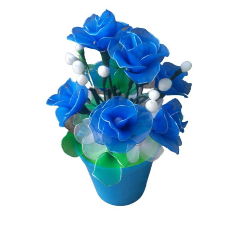 Bunga Hias Dekorasi Ruangan Pajangan Sudut Rumah Hiasan Meja Ruang Tamu Bunga Kerajinan Tangan