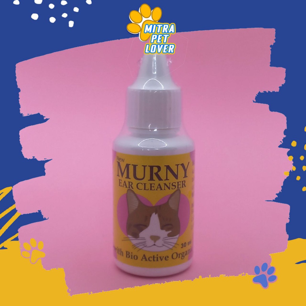 OBAT PEMBERSIH TELINGA KUCING - MURNY CAT 30 ML ORIGINAL - OBAT TETES BIO ACTIVE ORGANIC EAR CLEANSER PEMBERSIH TELINGA KUCING ALAMI -MURNY CAT 30 ML ORIGINAL OBAT TETES BIO ACTIVE ORGANIC EAR CLEANSER PEMBERSIH TELINGA KUCING ALAMI PET ANIMAL HEALTHCARE