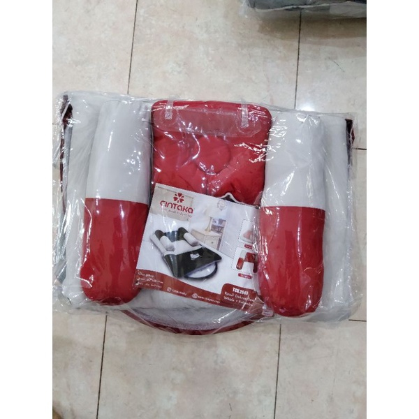 CINTAKA Kasur Lipat Whales series TCK-2541 / Kasur lipat kelambu /kasur lipat bayi / kasur bayi cintaka /baby bedding / bedding set-Merah