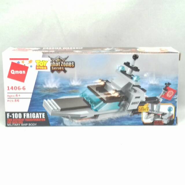 Block 2 in 1 Qman Satuan 1406-6 F-100 Frigete