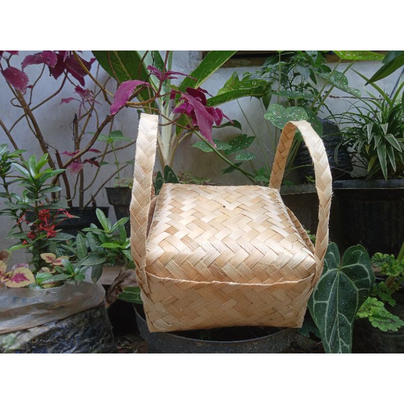 

[ Halodul ] Besek bambu Hanpres Tali ukuran 18x18cm