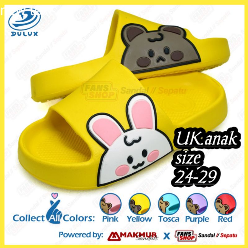 Sandal slop bunny terbaru ukuran 24-29