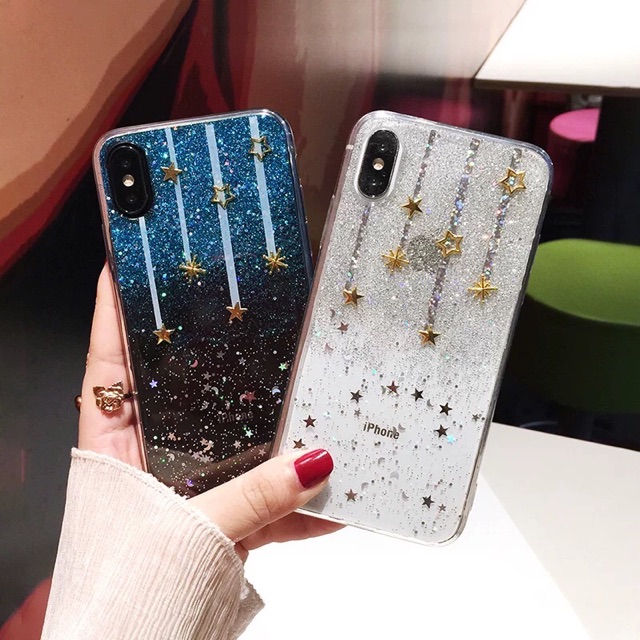 Shooting Star Case iPhone Oppo Vivo Xiaomi Samsung Huawei Realme A12 M31 Narzo Redmi note 8 pro 7 9