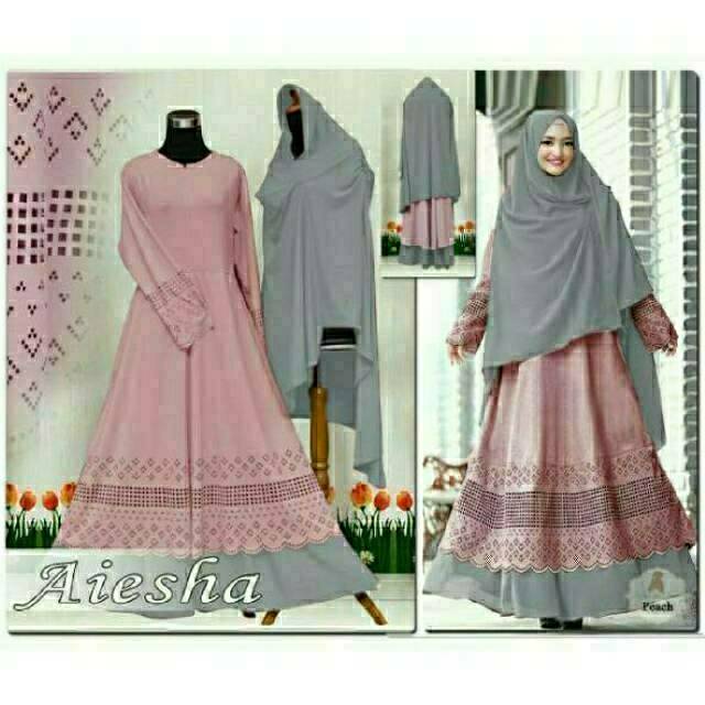ORI EPROJECT GAMIS BERGO PESTA AIESHA SYARI 3 WARNA BAJU HIJABERS MUSLIM MURAH BAJU LEBARAN