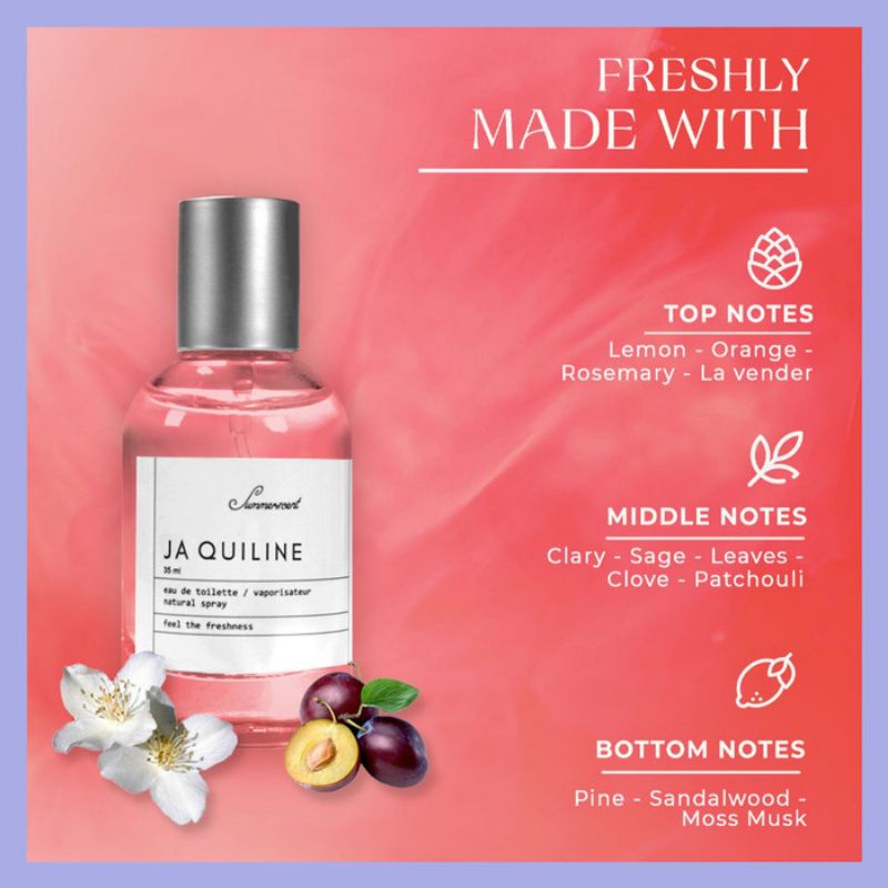 Parfum EDT Summerscent Pria Wanita Ja Quiline - Ja Quiline, 35 ml
