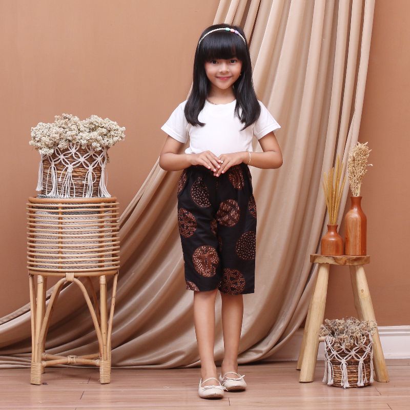 Kulot Panjang Wanita Bahan Katun Nyaman Ada Saku Murah Muat Jumbo Pinggang Elastis-Celana Anak BG