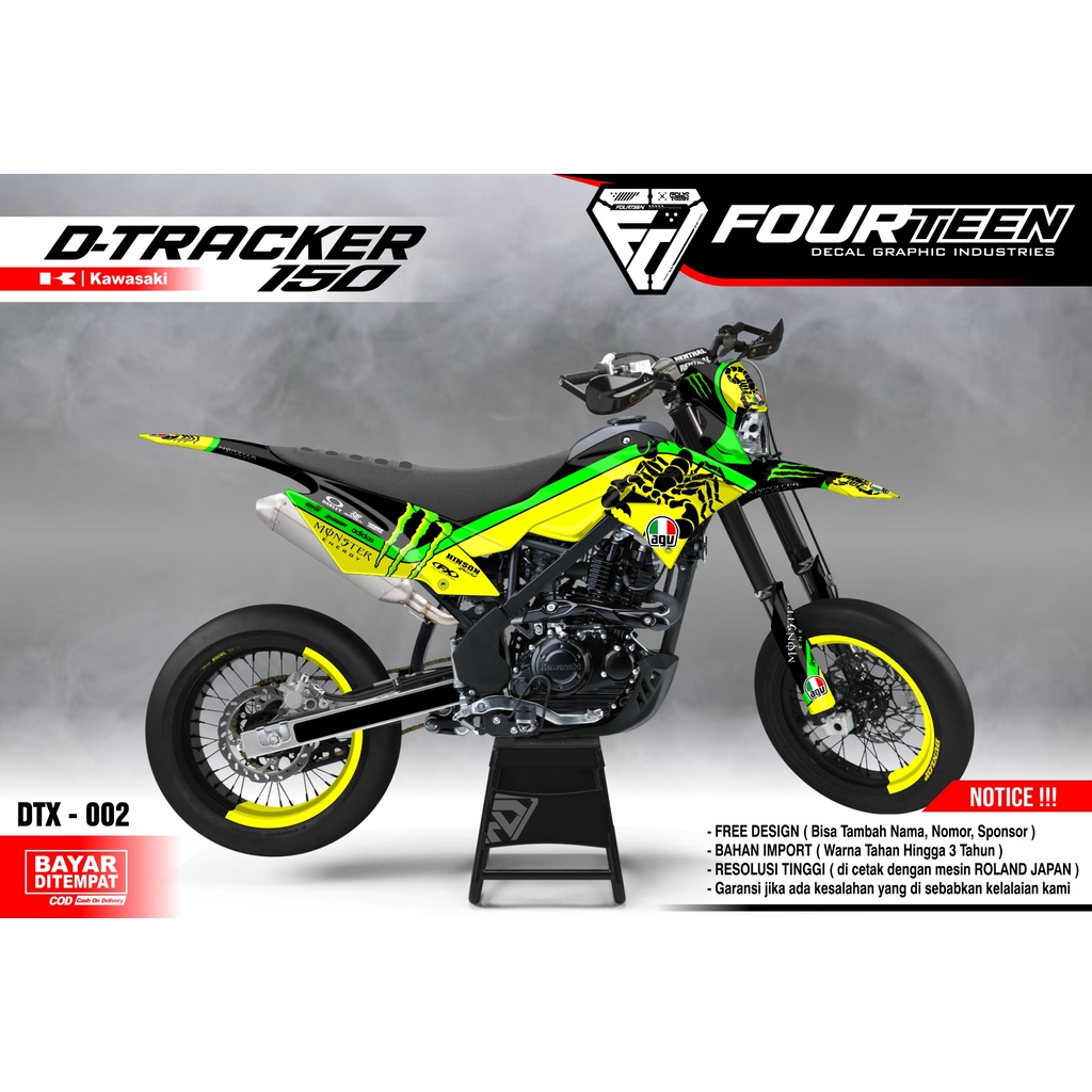 DECAL DTRACKER 150 - stiker dekal dtracker full body custom DTX-002