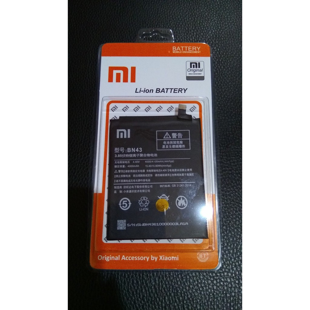 BATERAI XIAOMI REDMI NOTE 4X - 4 X - BN43 - BN 43 - BATTERY ORIGINAL