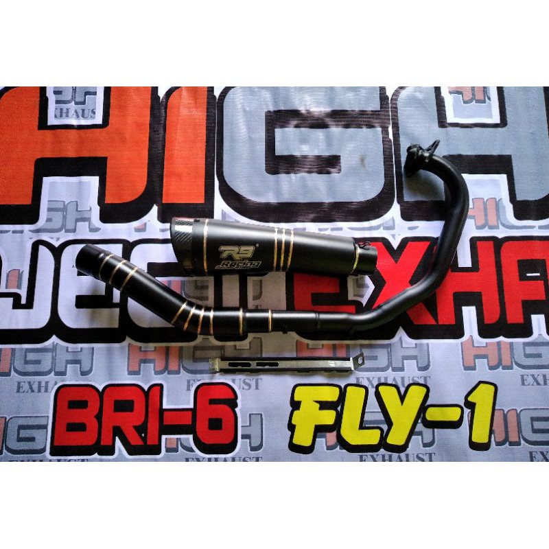knalpot Racing R9 Full Hitam Vixion/Fu/Sonic/ R15/Cb 150 R dll