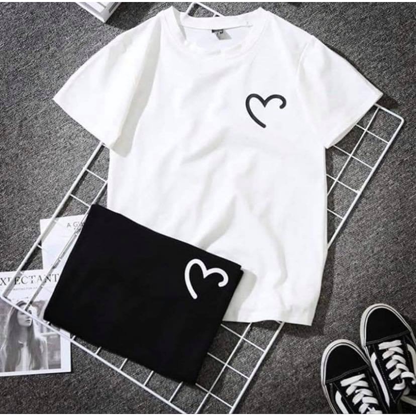 MYSTIQUE.ID-BAJU KAOS LOVE T-SHIRT LUCU DAN AESTHETIC