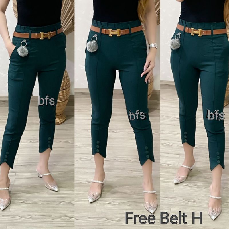 Celana Wanita SoftJeans Stretch Import Free Belt 102