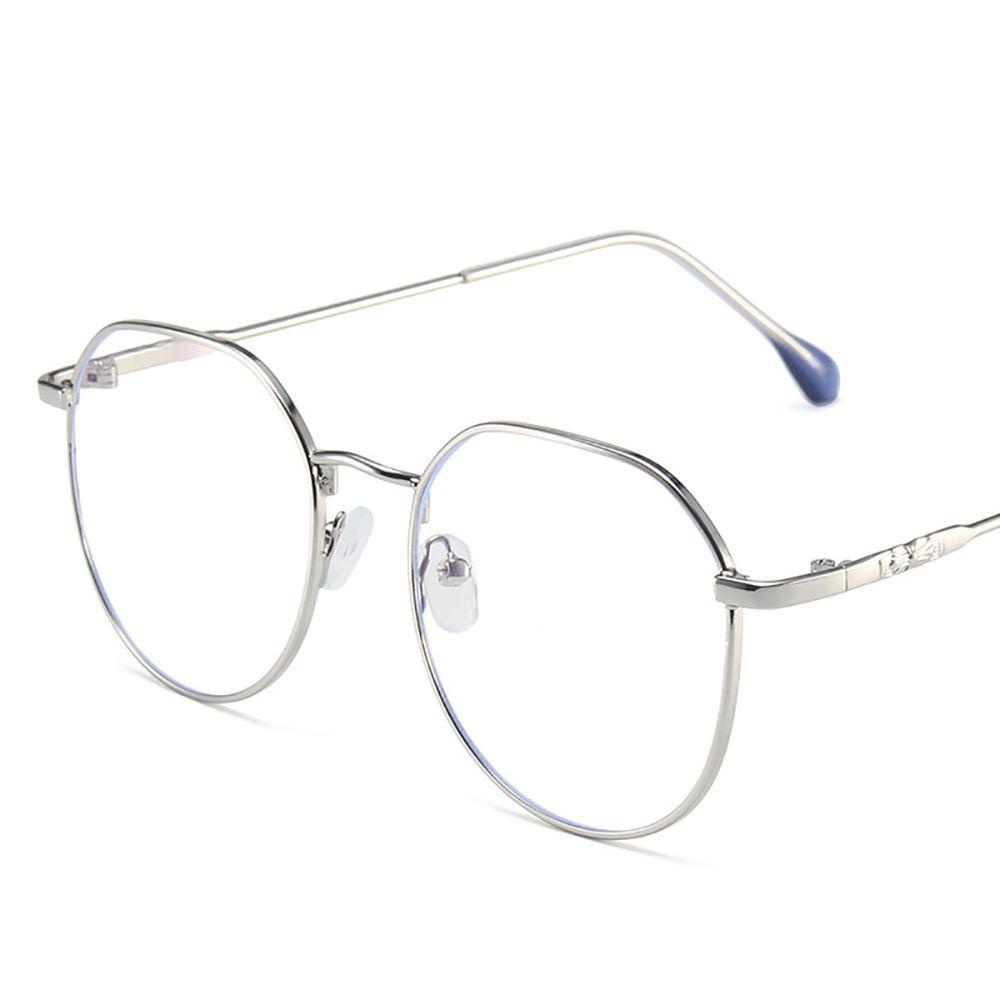 [Elegan] Kacamata Bingkai Logam Sederhana Kacamata Mata Anti Radiasi Untuk Wanita Women Anti Blue Light Pria Kacamata Komputer Eyeglasses Clear Lens Glasses Optical Glasses