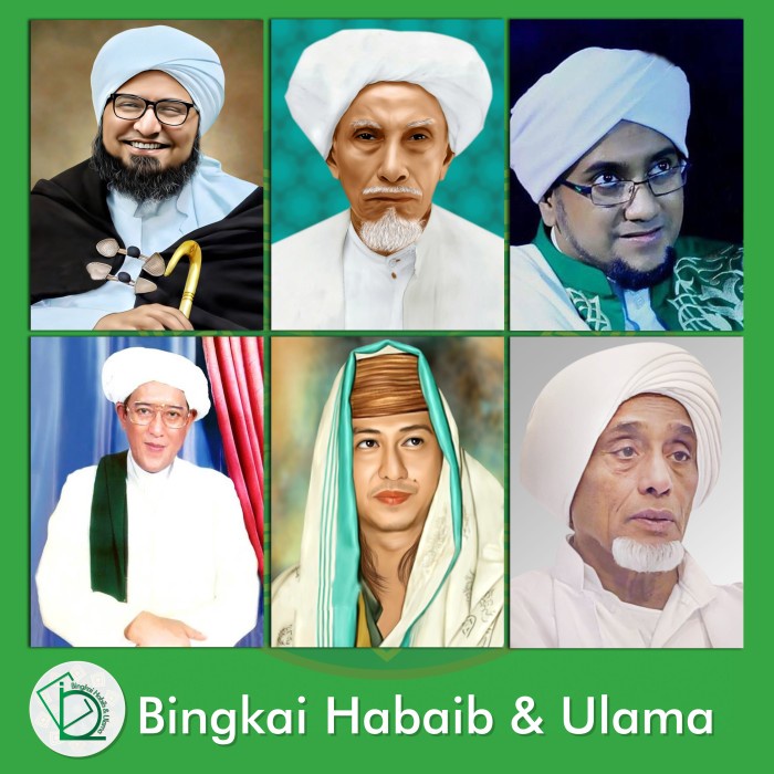 Poster Kayu Para Habib habaib POSTER ULAMA HABIB