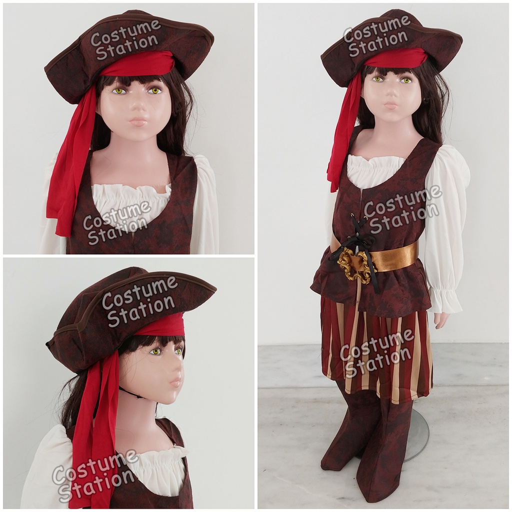 Kostum Bajak Laut / Costume Pirate Halloween Party anak cewe