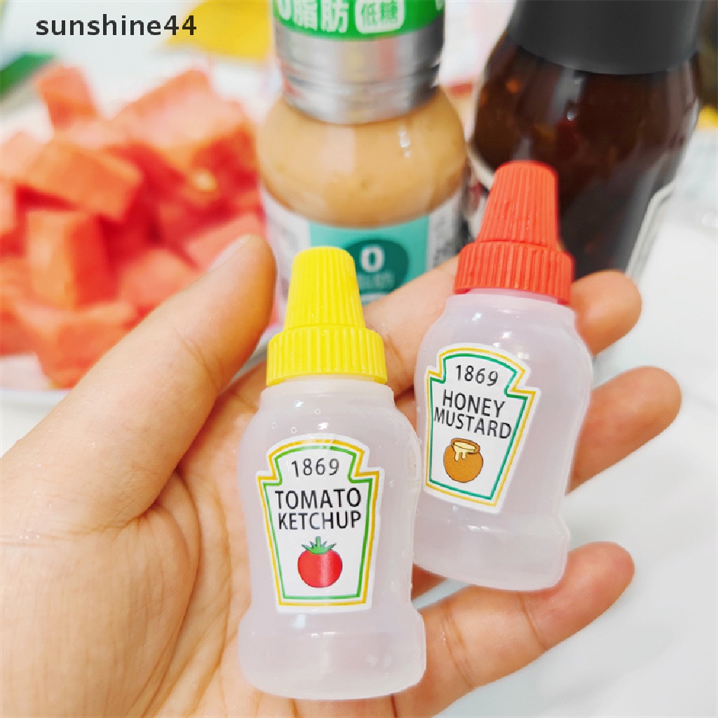 Sunshine 2pcs Botol Saus / Minyak Tomat / Salad Mini Portable 25ML