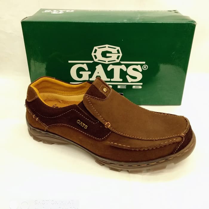 Sepatu Gats TO2208 coklat sepatu casual pria original - Cokelat